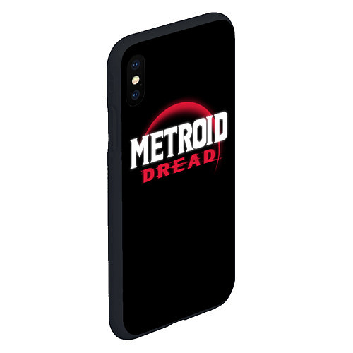 Чехол iPhone XS Max матовый Metroid Dread - Red Planet / 3D-Черный – фото 2