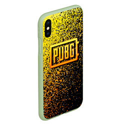 Чехол iPhone XS Max матовый PUBG - ПАБГ ОСКОЛКИ, цвет: 3D-салатовый — фото 2