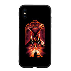 Чехол iPhone XS Max матовый Лицом к лицу Бладборн