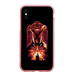 Чехол iPhone XS Max матовый Лицом к лицу Бладборн