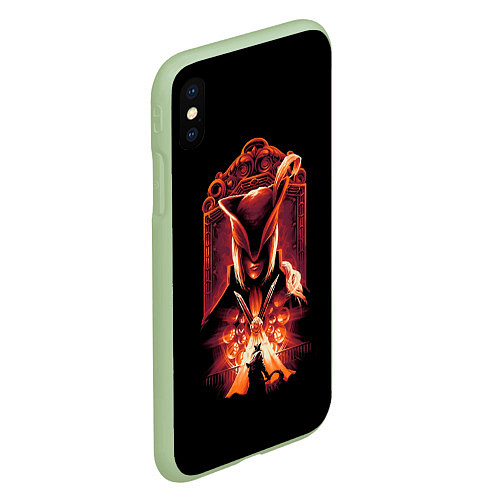 Чехол iPhone XS Max матовый Лицом к лицу Бладборн / 3D-Салатовый – фото 2
