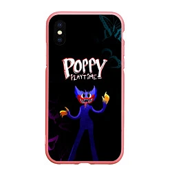 Чехол iPhone XS Max матовый Poppy Playtime бабочки, цвет: 3D-баблгам