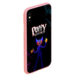 Чехол iPhone XS Max матовый Poppy Playtime бабочки, цвет: 3D-баблгам — фото 2