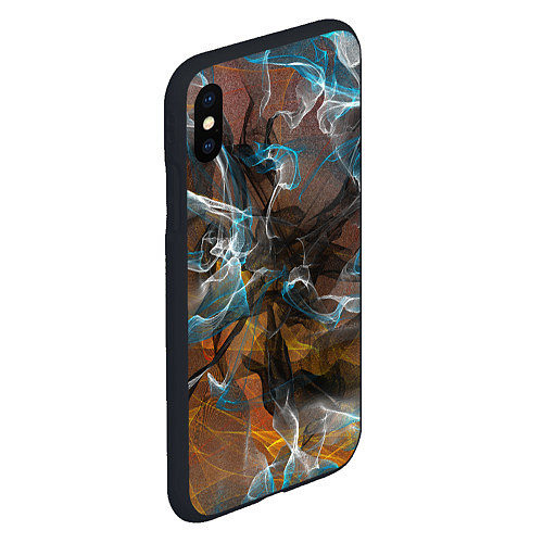 Чехол iPhone XS Max матовый Коллекция Get inspired! Абстракция F5-fl-139-158-4 / 3D-Черный – фото 2