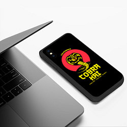 Чехол iPhone XS Max матовый Cobra Kai California, цвет: 3D-черный — фото 2