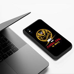 Чехол iPhone XS Max матовый Cobra Kai no mercy, цвет: 3D-черный — фото 2