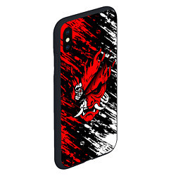 Чехол iPhone XS Max матовый SAMURAI LOGO CYBERPUNK 2077, цвет: 3D-черный — фото 2