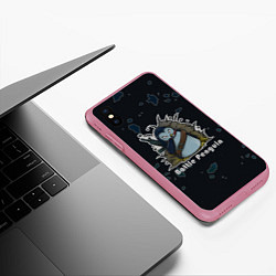 Чехол iPhone XS Max матовый Counter-Strike Боевой пингвин, цвет: 3D-малиновый — фото 2
