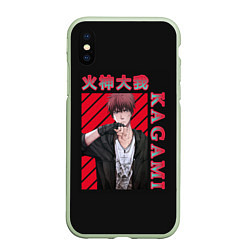 Чехол iPhone XS Max матовый Тайга Кагами Taiga Kagami