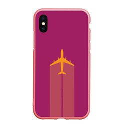 Чехол iPhone XS Max матовый В Пурпурном Небе
