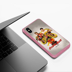 Чехол iPhone XS Max матовый КОБРА КАЙ COBRA KAI, цвет: 3D-малиновый — фото 2