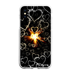 Чехол iPhone XS Max матовый Star in the Heart, цвет: 3D-белый