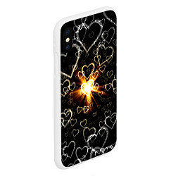 Чехол iPhone XS Max матовый Star in the Heart, цвет: 3D-белый — фото 2