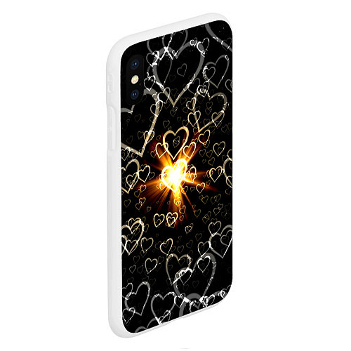 Чехол iPhone XS Max матовый Star in the Heart / 3D-Белый – фото 2