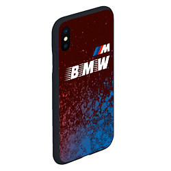 Чехол iPhone XS Max матовый БМВ BMW - Краски, цвет: 3D-черный — фото 2