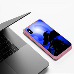 Чехол iPhone XS Max матовый МОНА АСТРОЛОГ MONA ГЕНШИН ИМПАКТ, цвет: 3D-малиновый — фото 2