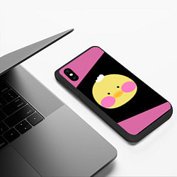 Чехол iPhone XS Max матовый ЛАЛАФАНФАН Графика, цвет: 3D-черный — фото 2