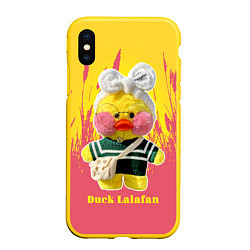 Чехол iPhone XS Max матовый Duck Lalafanfan