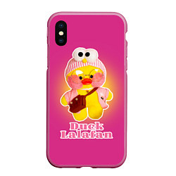 Чехол iPhone XS Max матовый Duck Lalafanfan Лалафанфан