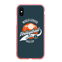 Чехол iPhone XS Max матовый Volleyball Волейбол