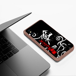 Чехол iPhone XS Max матовый DRAKEN TATTOO WHITE ТОСВА, цвет: 3D-коричневый — фото 2