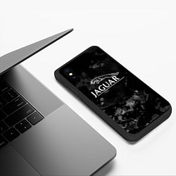 Чехол iPhone XS Max матовый Ягуар , Jaguar, цвет: 3D-черный — фото 2