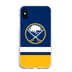 Чехол iPhone XS Max матовый Buffalo Sabres, Баффало Сейберз