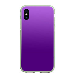 Чехол iPhone XS Max матовый Красивый фиолетовый градиент