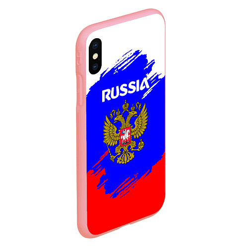 Чехол iPhone XS Max матовый Russia Геометрия / 3D-Баблгам – фото 2