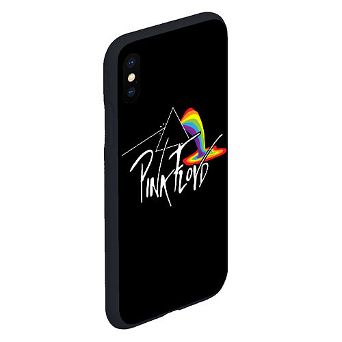 Чехол iPhone XS Max матовый PINK FLOYD - ПИНК ФЛОЙД ЛУЖА / 3D-Черный – фото 2