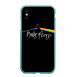 Чехол iPhone XS Max матовый PINK FLOYD - ПИНК ФЛОЙД, цвет: 3D-мятный