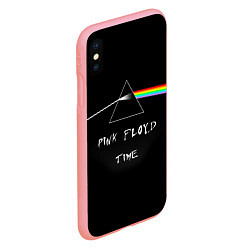 Чехол iPhone XS Max матовый PINK FLOYD TIME ПИНК ФЛОЙД ЛОГОТИП, цвет: 3D-баблгам — фото 2