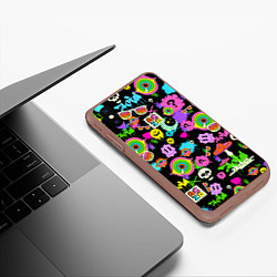 Чехол iPhone XS Max матовый ACID, цвет: 3D-коричневый — фото 2