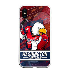 Чехол iPhone XS Max матовый Вашингтон Кэпиталз Washington Capitals