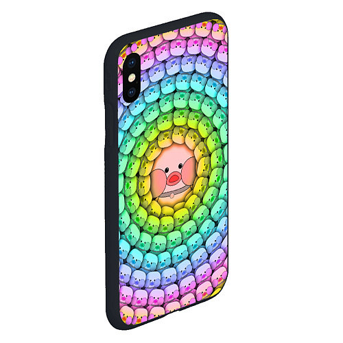 Чехол iPhone XS Max матовый Psychedelic Lalafanfan / 3D-Черный – фото 2