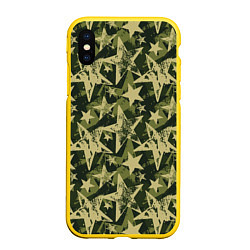 Чехол iPhone XS Max матовый Star camouflage