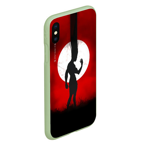 Чехол iPhone XS Max матовый Hunter x Hunter Гон волосы в небо / 3D-Салатовый – фото 2