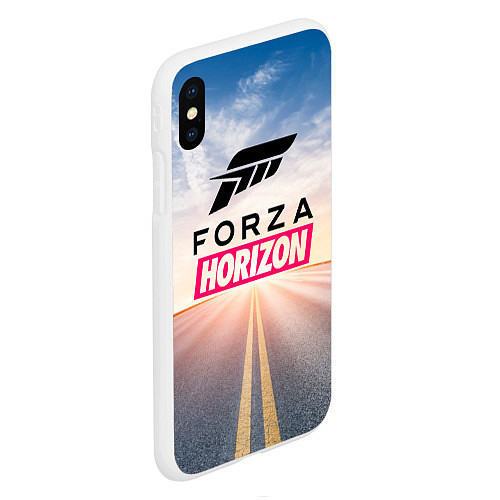 Чехол iPhone XS Max матовый Forza Horizon 5 Форза Хорайзен / 3D-Белый – фото 2