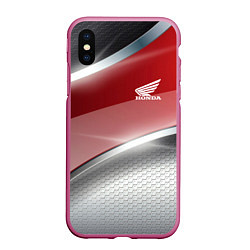 Чехол iPhone XS Max матовый Honda Текстура