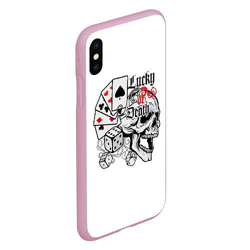Чехол iPhone XS Max матовый Удача или Cмерть / 3D-Розовый – фото 2