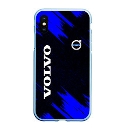 Чехол iPhone XS Max матовый Volvo авто текстура