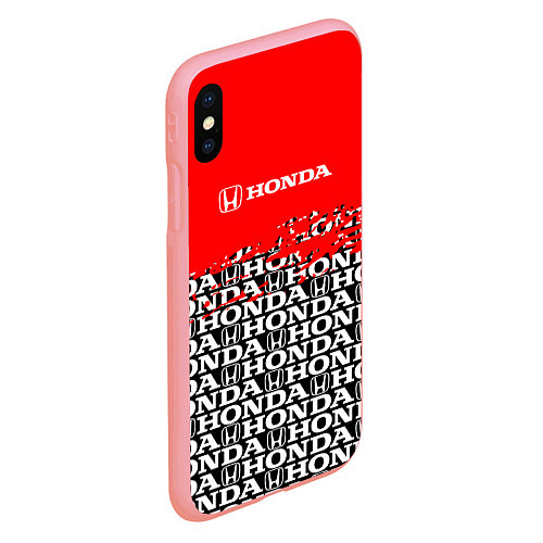 Чехол iPhone XS Max матовый Honda - Pattern / 3D-Баблгам – фото 2