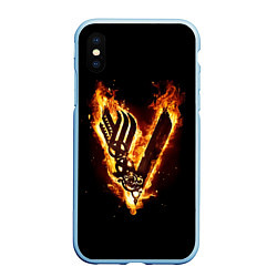 Чехол iPhone XS Max матовый Викинги: Вальхалла, логотип
