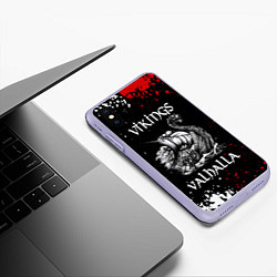 Чехол iPhone XS Max матовый Викинги: Вальхалла Vikings: Valhalla, цвет: 3D-светло-сиреневый — фото 2