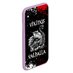 Чехол iPhone XS Max матовый Викинги: Вальхалла Vikings: Valhalla, цвет: 3D-сиреневый — фото 2