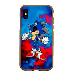 Чехол iPhone XS Max матовый СОНИК EXE SONIC