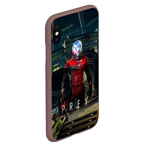 Чехол iPhone XS Max матовый Prey Galaxy / 3D-Коричневый – фото 2