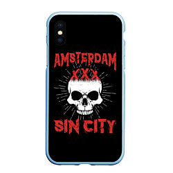 Чехол iPhone XS Max матовый AMSTERDAM Амстердам