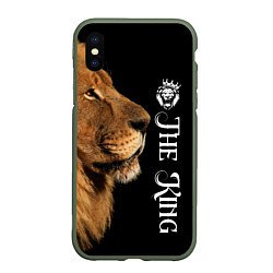 Чехол iPhone XS Max матовый ЛЕВ КОРОЛЬ LION KING