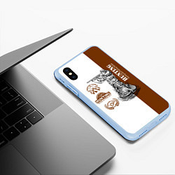 Чехол iPhone XS Max матовый Охота на Утку, цвет: 3D-голубой — фото 2
